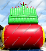 Батут-горка "Дракон 3" с шипами, два входа 11*6*8,5 м