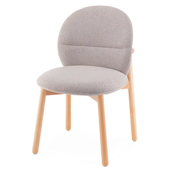Стул Meiko серый, ножки бук