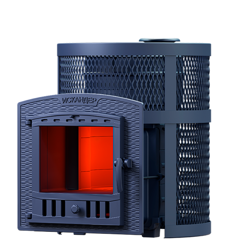 Чугунная печь для бани Искандер ЗК 16 (П2) Ураган