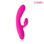Cosmo CSM-23055 – розовый вибромассажер со стимуляцией клитора, 20 режимов