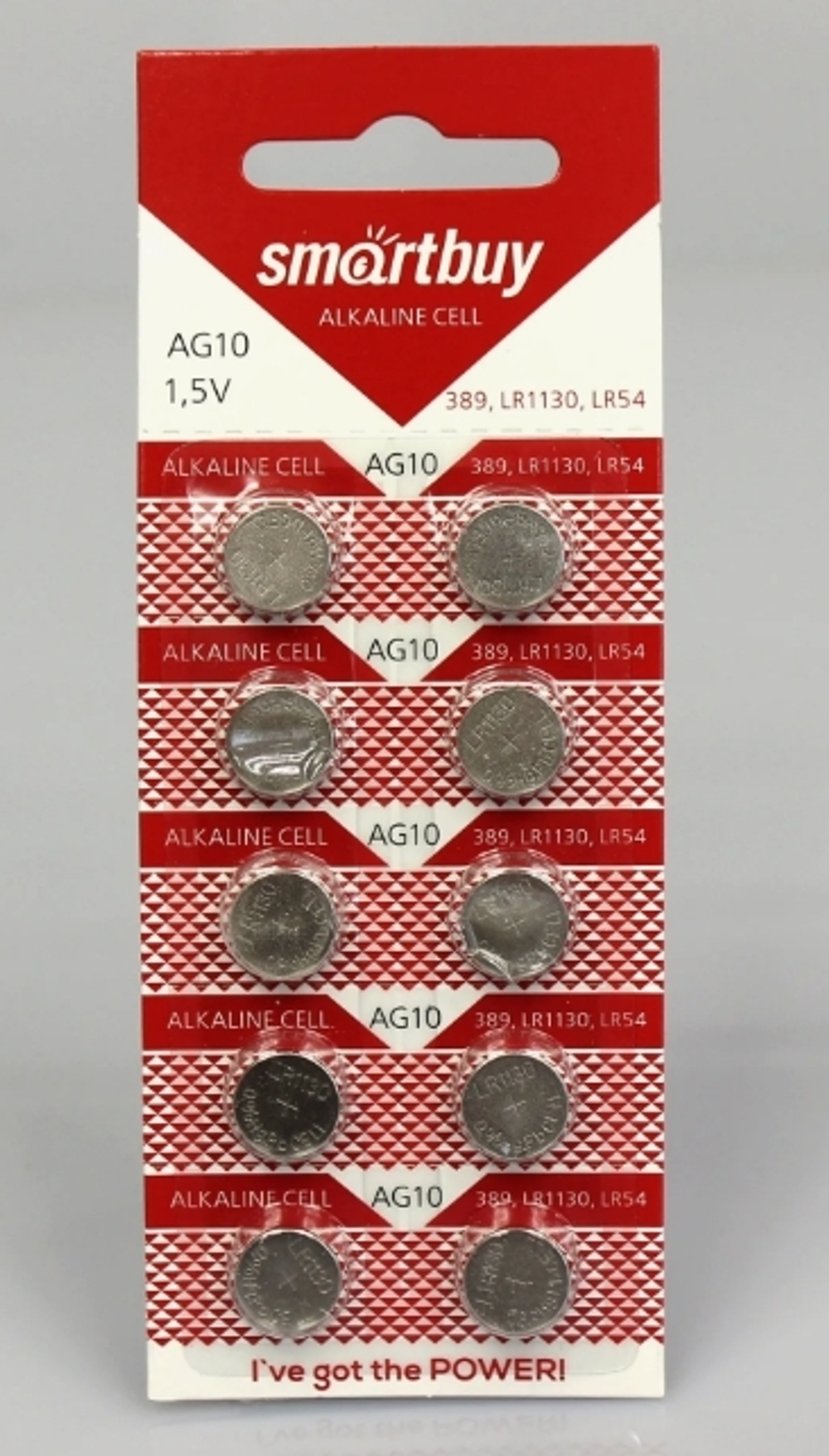 Батарейка Smartbuy AG10 LR54 LR1130 1шт