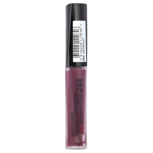 Rimmel London, Stay Matte, жидкая помада, 800 Midnight, 6,5 мл (0,21 жидк. унц.)