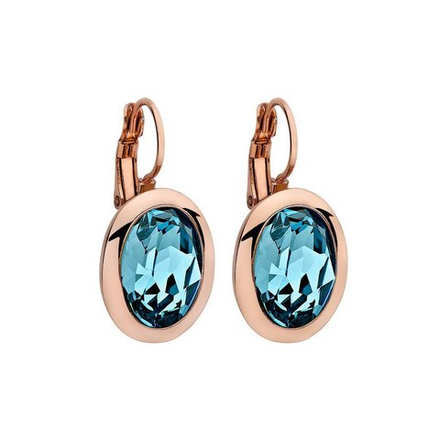 Серьги Qudo Tivola aquamarine 303017 BL/RG