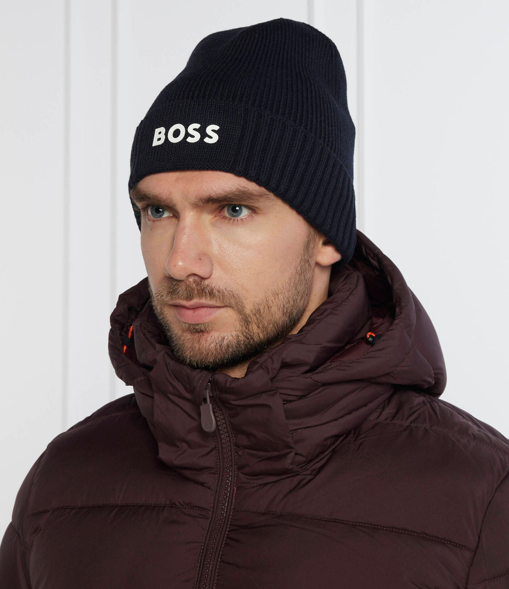 Шапка Asic Beanie X BOSS GREEN - темно-синий(50499423)