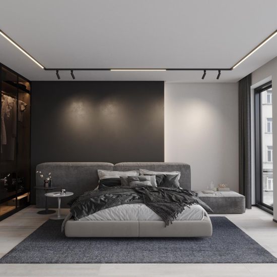 359370 KONST NT24 042 черный Светильник диммир. со сменой цв. температ. (управл. - пульт ДУ или прилож. Smart Life) IP20 LED 16W 48V 3000-6000К GLAT