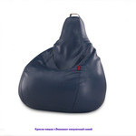 Кресло-мешок Груша, однотонное, экокожа