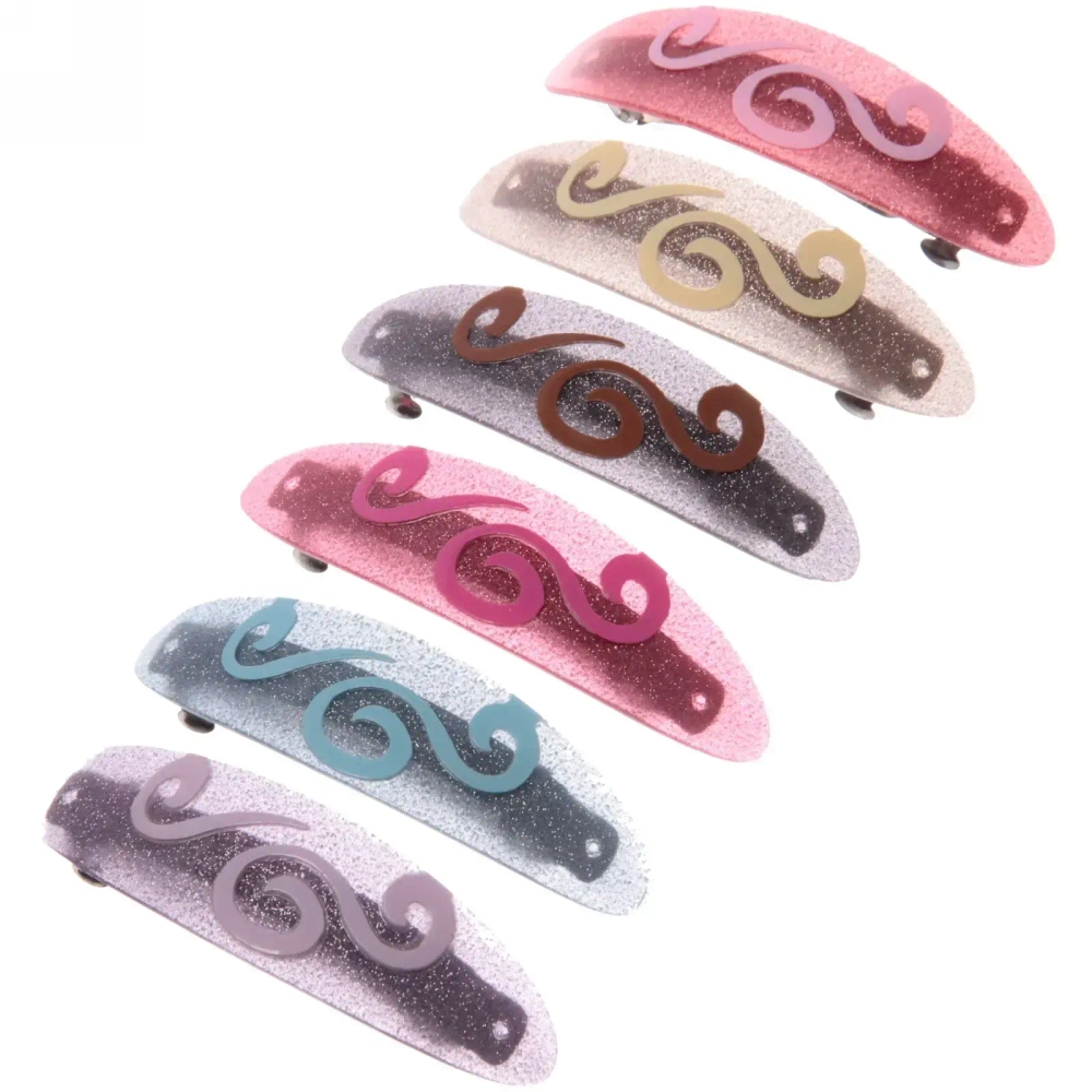 Заколка автомат «Women's style - Галатея», 10*2,5см, микс 6 цветов