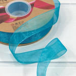 Лента Органза 2,5см х 110м (Голубой)