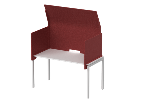 Кабина с высоким экраном-парусом 155х76х113