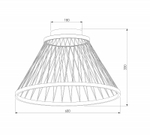 Накладной светильник Eurosvet Cesta 40019/1 LED коричневый