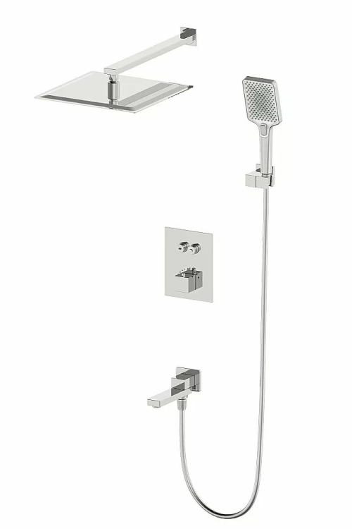 Душевая система с термостатом встраиваемая WONZON & WOGHAND WW-88929003-BN никель брашированный
