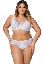 Трусы-слипы из кружева и сетки (Размер: XXXL) (Цвет: телесный)