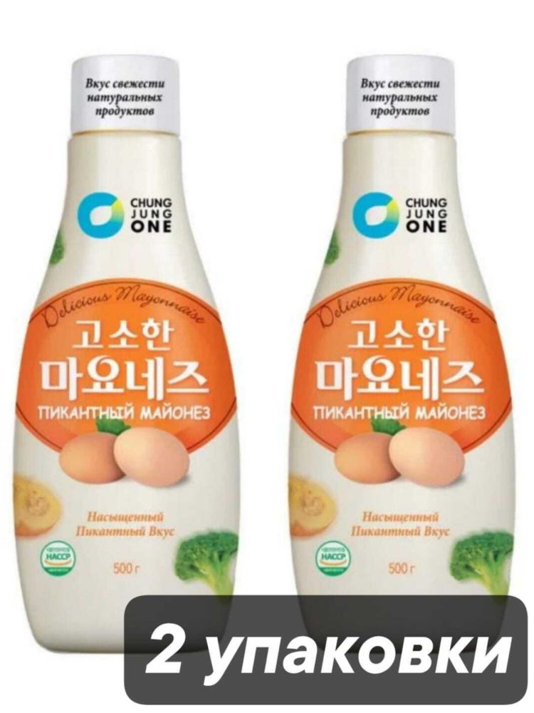 Майонез Daesang Mayonnaise Пикантный 500 г, 2 шт