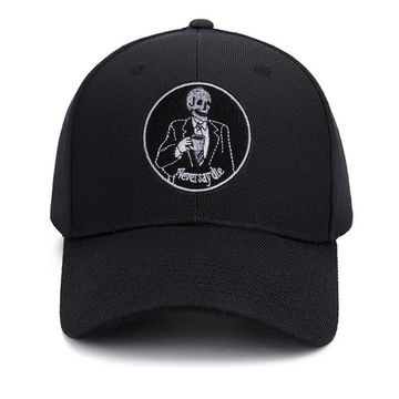 Нашивка термоаппликация на одежду и на рюкзак. Never Say, Скелет