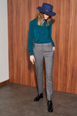 3672 Брюки женские (серый меланж)