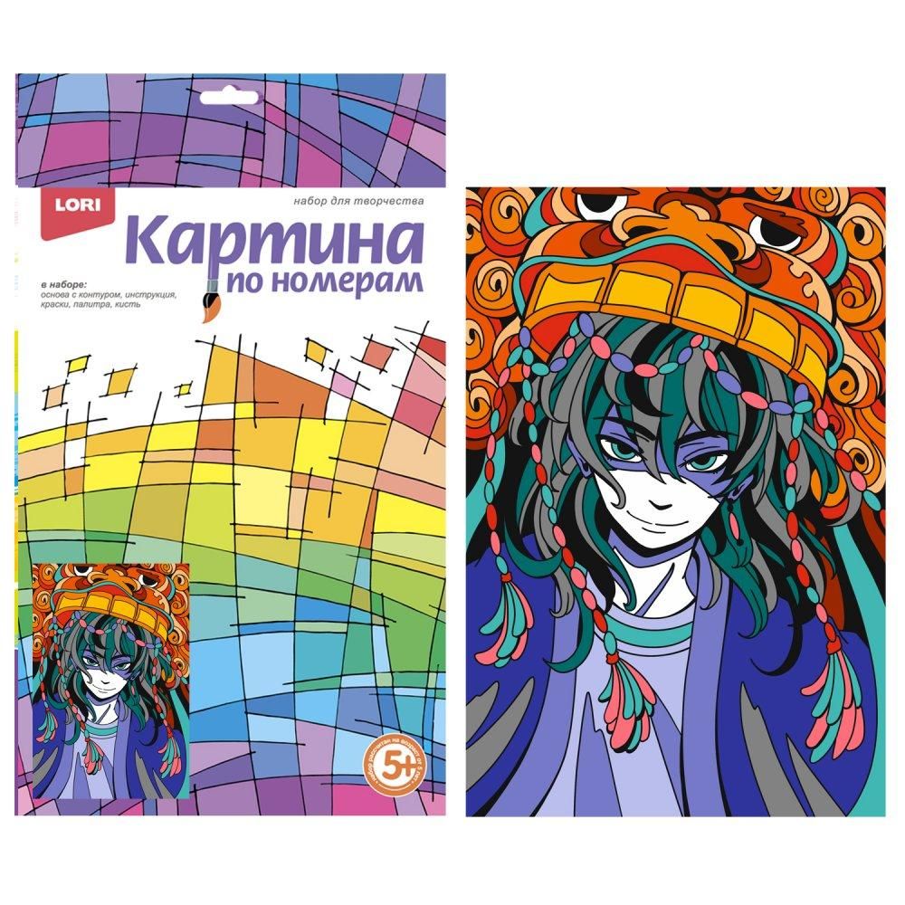 Картина по номерам 20*28,5см Аниме "Танец дракона" (Lori)