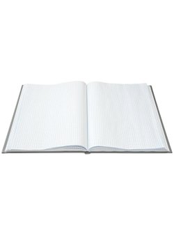 Книга учета А4 96 листов клетка офсет бумвинил, синий