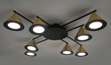 PRD-C 0075B-8 BK+GD (1) Люстра RL