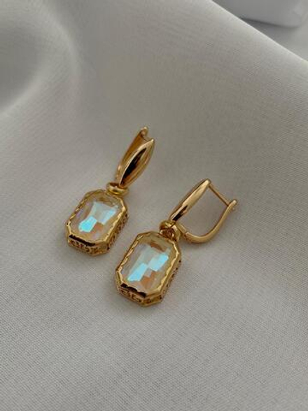 HMG 1309 Crystal Серьги mix  арт.0679