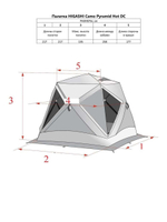 Палатка для зимней рыбалки HIGASHI Camo Pyramid Hot DC