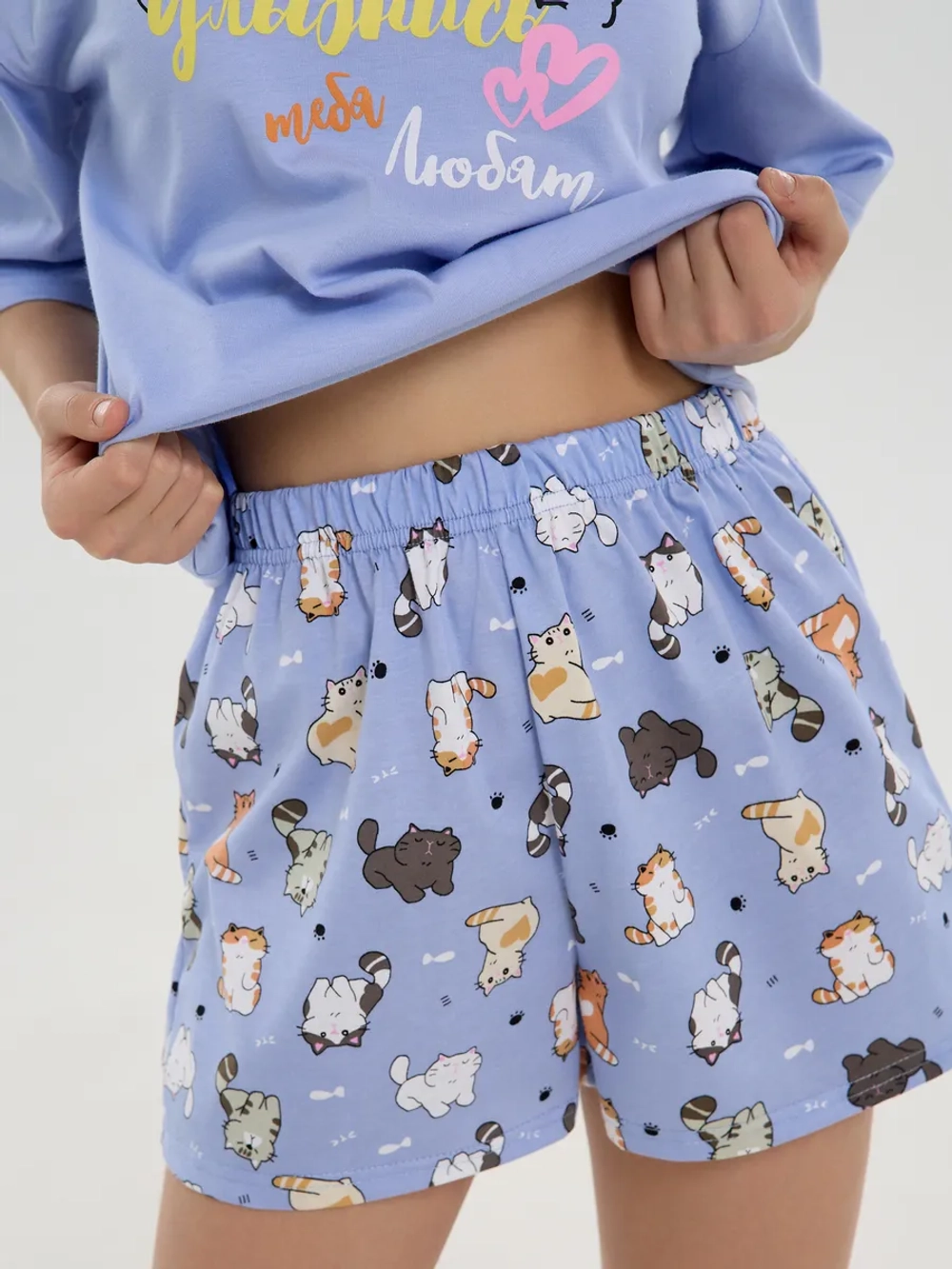 Пижама домашняя с шортами