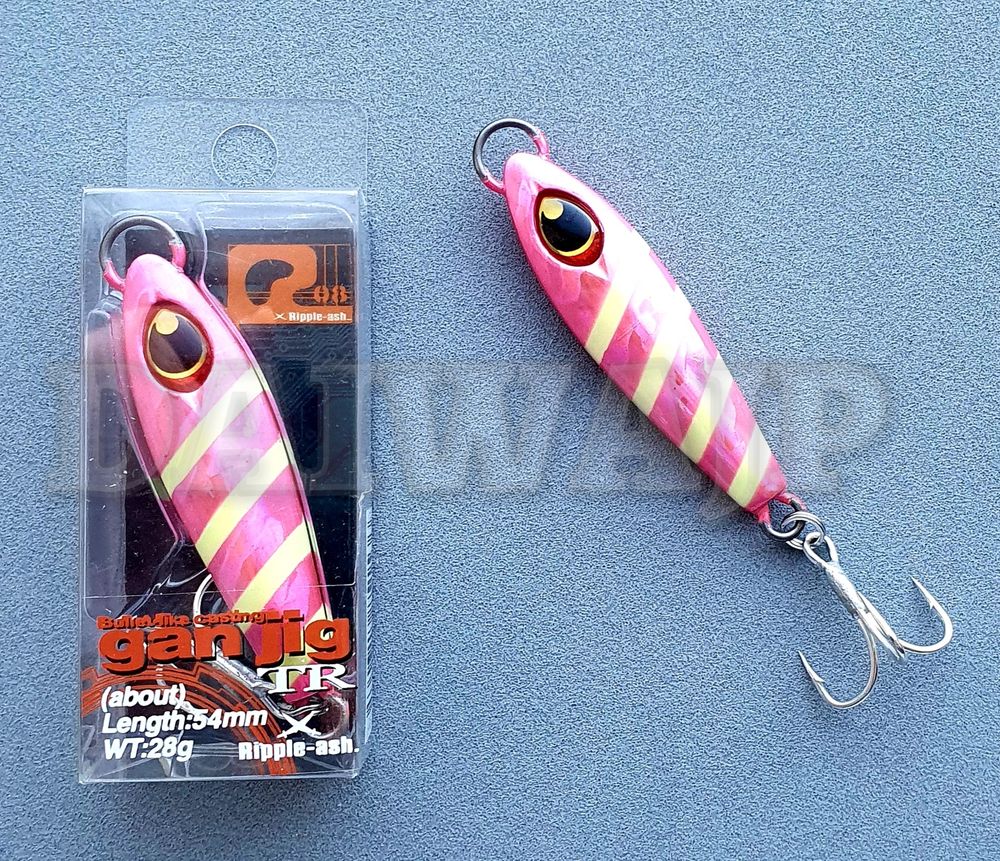 Пилькер TSURUGIYA GAN JIG 35g Zebra Pink Glow