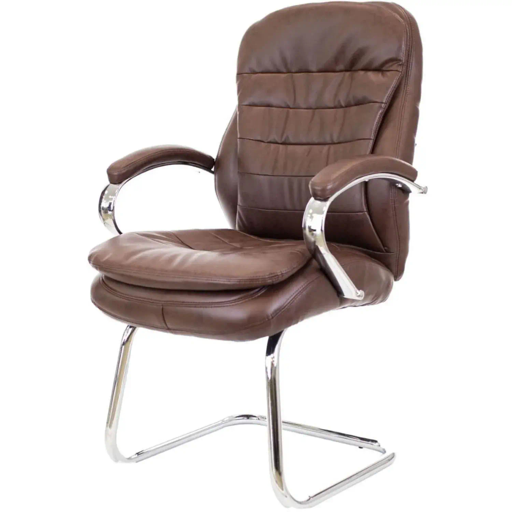 Конференц-кресло EV_Everprof Valencia CF Экокожа Коричневый