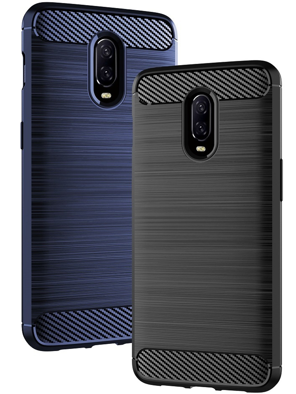 Чехол для OnePlus 6T цвет Blue (синий), серия Carbon от Caseport