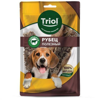 Рубец говяжий полезный для собак, 30г, Triol