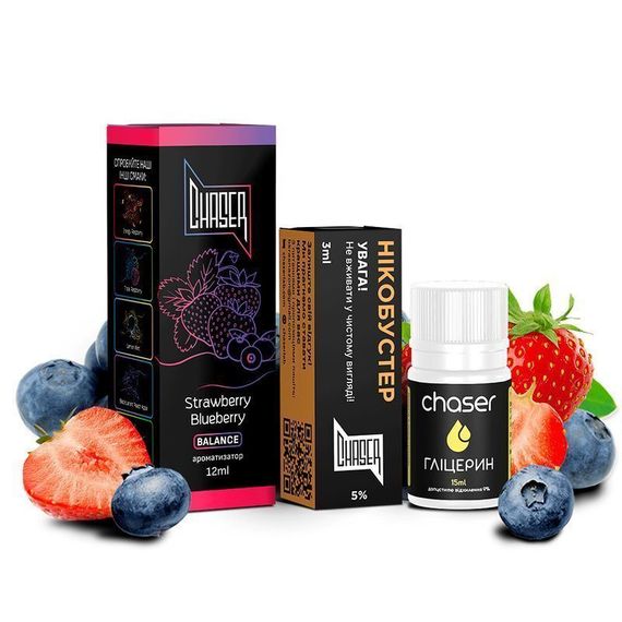 Chaser BLACK - Strawberry Blueberry (30ml, 5% nic)