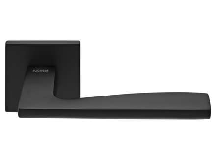 Дверные ручки RUCETTI RAP 28 SLIM-S BL цвет - черный