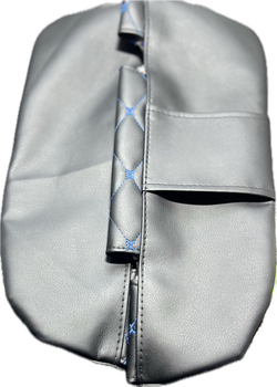 Чехлы на козырьки Лада Веста Vesta(синяя нить Бабочка)