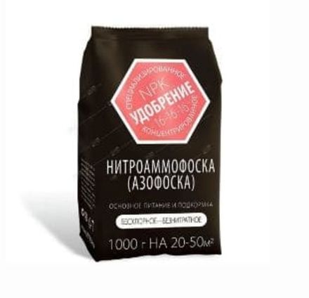 Удобрение Агроуспех Нитроаммофоска (Азофоска) 1кг (1/15)