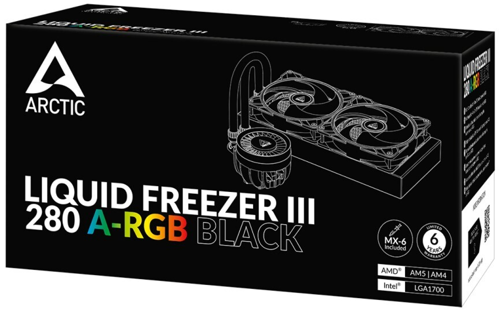 Система охлаждения жидкостная ARCTIC Cooling Liquid Freezer III-280 A-RGB Black
