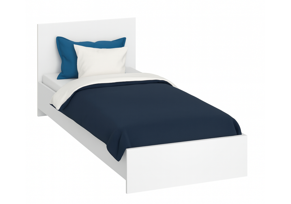 Кровать Woodville Адайн 80х200 белое дерево