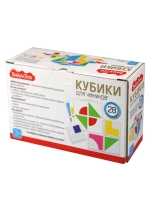 Набор Кубики для умников 4 штуки с карточками