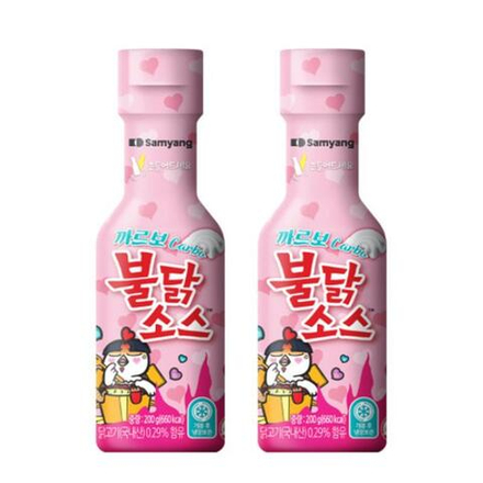 Соус SAMYANG 200гр.х 2 шт., со вкусом острой курицы "Карбонара", Buldak,