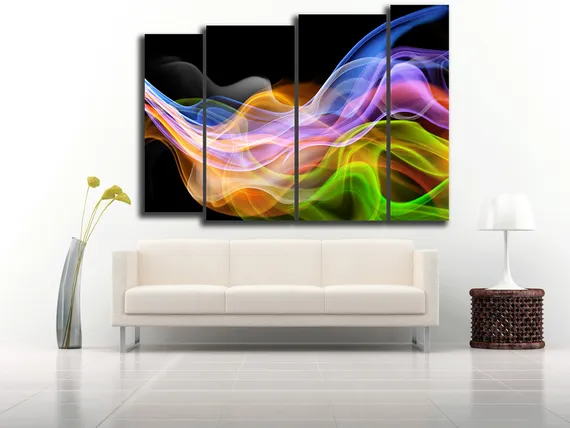 Модульная картина "Двойная абстракция"