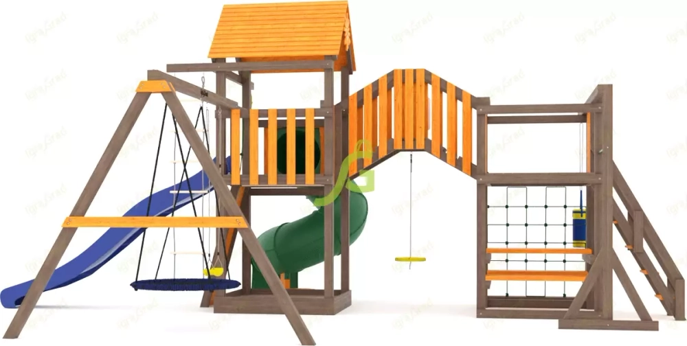 Детская площадка с трубой