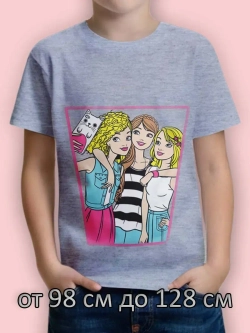 Футболка для садика и школы.девочка.1шт.