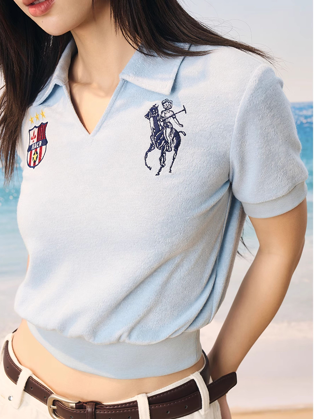 Женская рубашка-поло HARSHandCRUEL WMNS Crop Polo Shirt