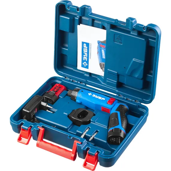 Аккумуляторная отвертка &quot;ЗУБР&quot; ЗО-7,2-Ли КН