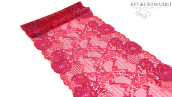 Эластичное кружево, 22 см, темно-красное/фуксия (Арт: EK-2222), м