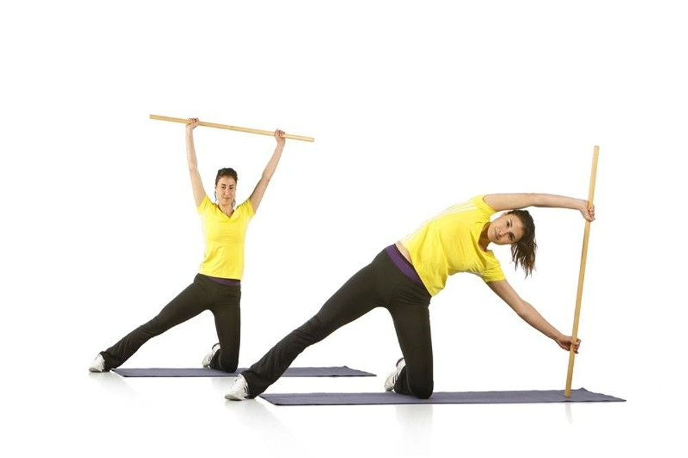 Палка деревянная для йоги