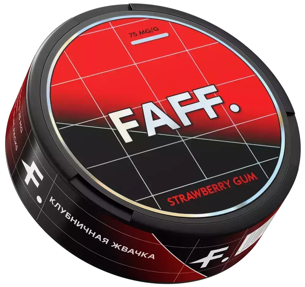 FAFF STRAWBERRY GUM (75 МГ) - КЛУБНИЧНАЯ ЖВАЧКА