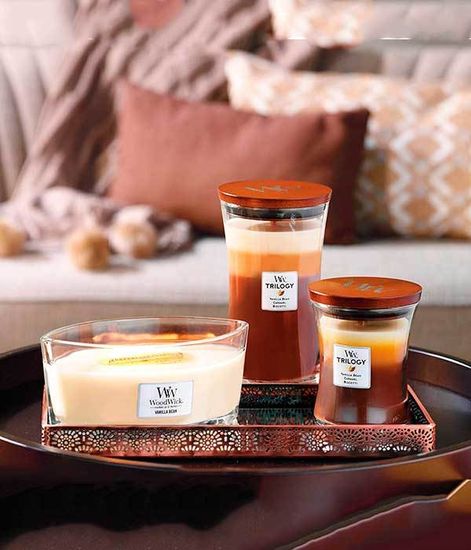 Ванильный боб, ароматическая свеча эллипс, WoodWick