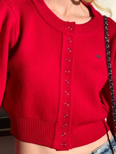 Красный вязаный кардиган MINI CLOSET