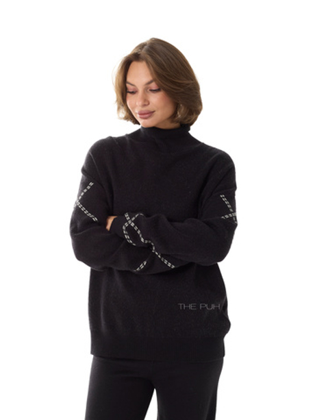 Костюм трикотажный черного цвета