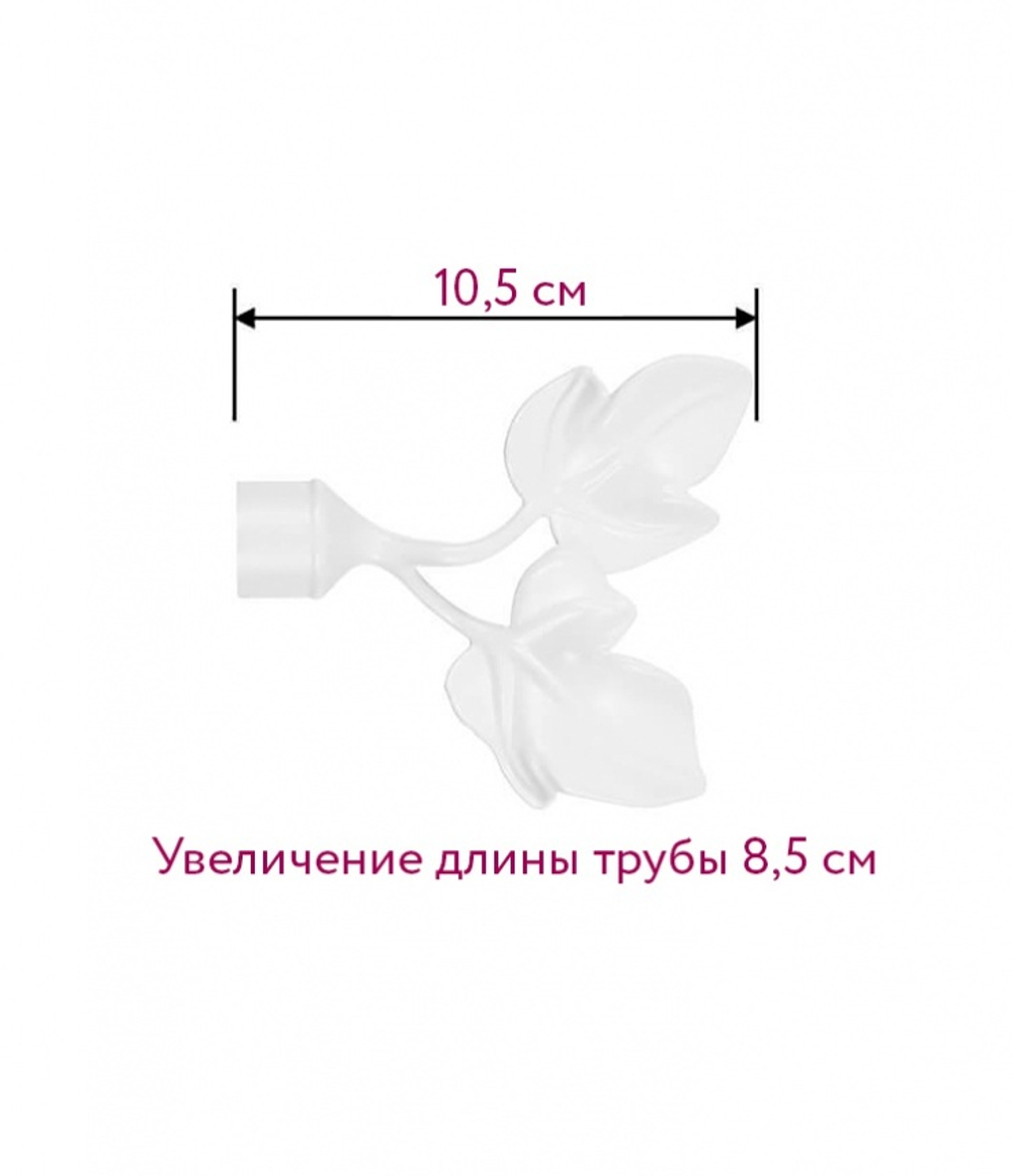 Наконечник для кованного карниза Лист D 16/19