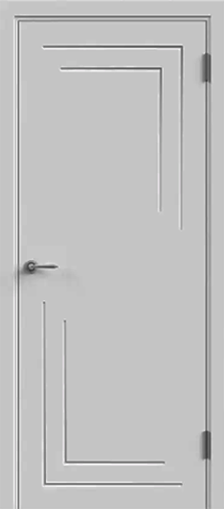 Межкомнатная дверь Velldoris Geometry 1 PG Эмаль светло-серая